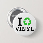 Ik Recyclen vinyl Ronde Button 5,7 Cm (Voorkant /achterkant)