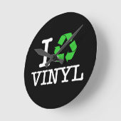 Ik Recyclen vinyl Ronde Klok (Hoek)