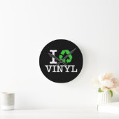 Ik Recyclen vinyl Ronde Klok (Huis)