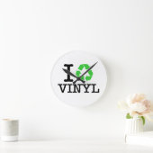 Ik Recyclen vinyl Ronde Klok (Huis)
