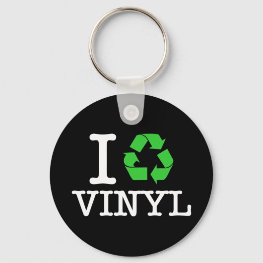 Ik Recyclen vinyl Sleutelhanger (Voorkant)