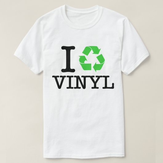 Ik Recyclen vinyl T-shirt (Design voorkant)