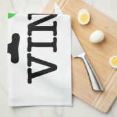 Ik Recyclen vinyl Theedoek (Quarter Fold)