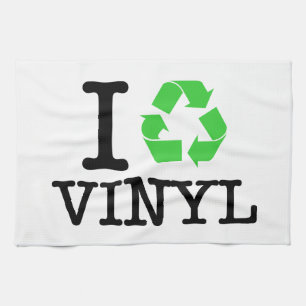 Ik Recyclen vinyl Theedoek