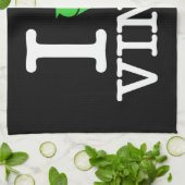 Ik Recyclen vinyl Theedoek (Gevouwen)