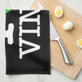 Ik Recyclen vinyl Theedoek (Quarter Fold)