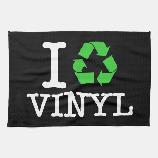 Ik Recyclen vinyl Theedoek (Horizontaal)