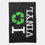 Ik Recyclen vinyl Theedoek (Verticaal)