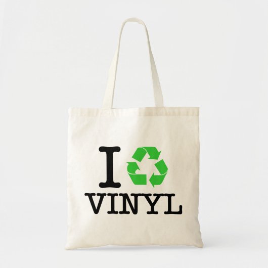 Ik Recyclen vinyl Tote Bag (Voorkant)
