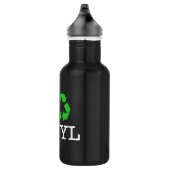 Ik Recyclen vinyl Waterfles (Rechts)