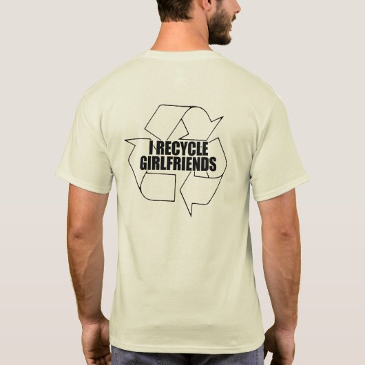 Ik recyclen vriendinnen t-shirt (Achterkant)