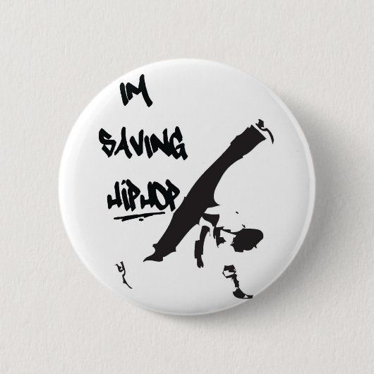 Ik red Hiphop Ronde Button 5,7 Cm (Voorkant)