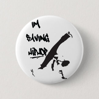 Ik red Hiphop Ronde Button 5,7 Cm