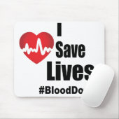 Ik red levens - Bloeddonor Muismat (Met muis)