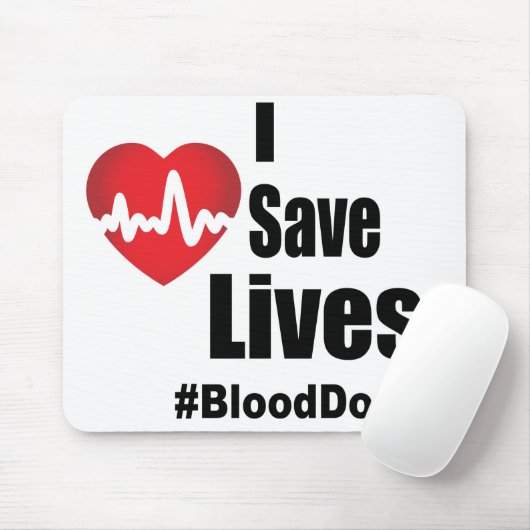 Ik red levens - Bloeddonor Muismat (Met muis)