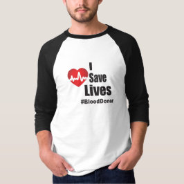 Ik red levens - Bloeddonor T-shirt