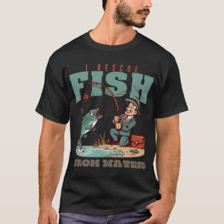 Ik red vissen uit het water t-shirt