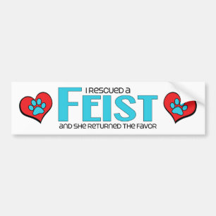 Ik redde een Feist (Vrouw Dog) Bumpersticker