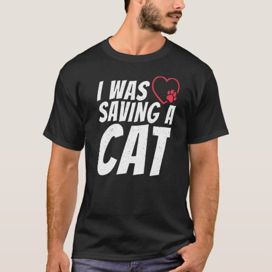 Ik redde een kattenletselherstel t-shirt (Voorkant)