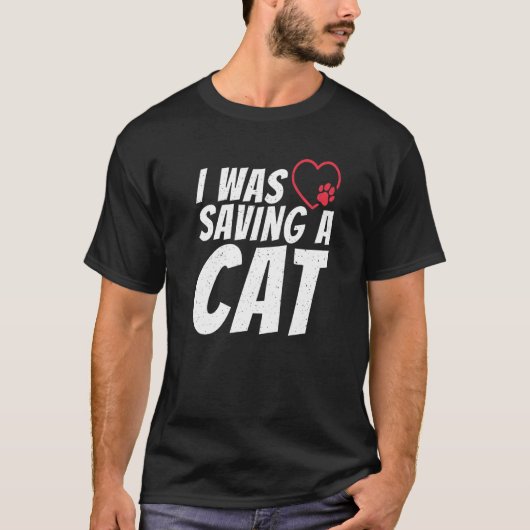 Ik redde een kattenletselherstel t-shirt (Voorkant)