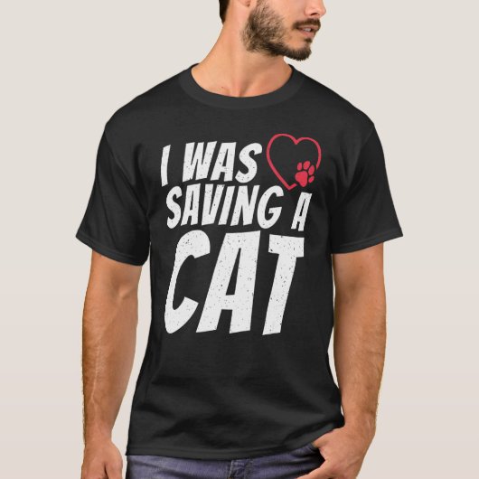 Ik redde een kattenletselherstel t-shirt (Voorkant)