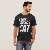 Ik redde een kattenletselherstel t-shirt (Voorkant volledig)