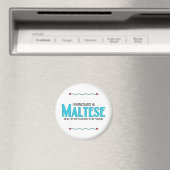 Ik redde een Maltezer (mannelijke hond) Magneet (Insitu (Vaatwasser))