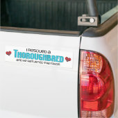 Ik redde een Thoroughbred (mannelijk paard) Bumpersticker (Op Truck)