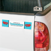 Ik redde een Thoroughbred (mannelijk paard) Bumpersticker (Op Truck)