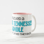 Ik redde een Treingend Tennessee Brindle (Vrouw Do Tweekleurige Koffiemok (Voorkant rechts)