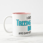 Ik redde een Treingend Tennessee Brindle (Vrouw Do Tweekleurige Koffiemok (Links)