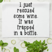 Ik redde gewoon wat wijn keukenhanddoek (Gevouwen)