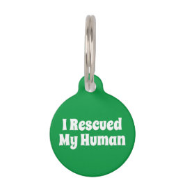 Ik redde mijn mens huisdierpenning