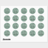 Ik reed groen ronde sticker (Vel)