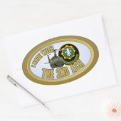 Ik reed met de tweede ACR Ovale Sticker (Envelop)