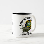 Ik reed met de tweede ACR Tweekleurige Koffiemok (Voorkant rechts)