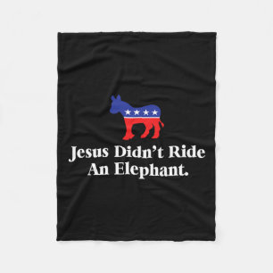 Ik reed niet op een olifant - Grappig Anti Republi Fleece Deken