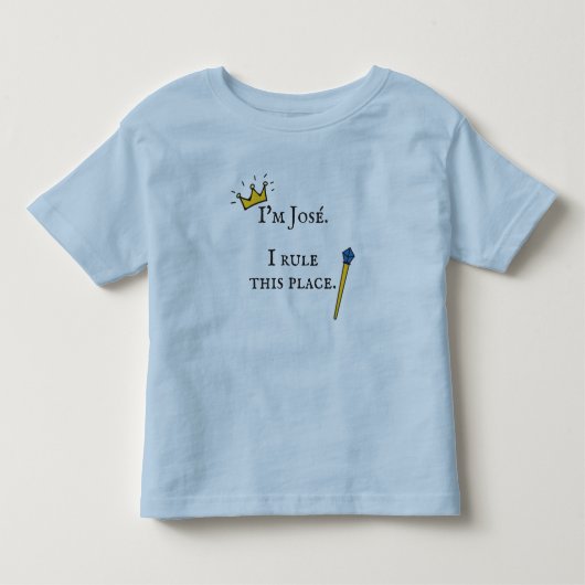 Ik regeer hier kinder shirts (Voorkant)