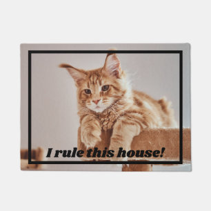 Ik regel dit Huis grappige foto van een aangepast Deurmat
