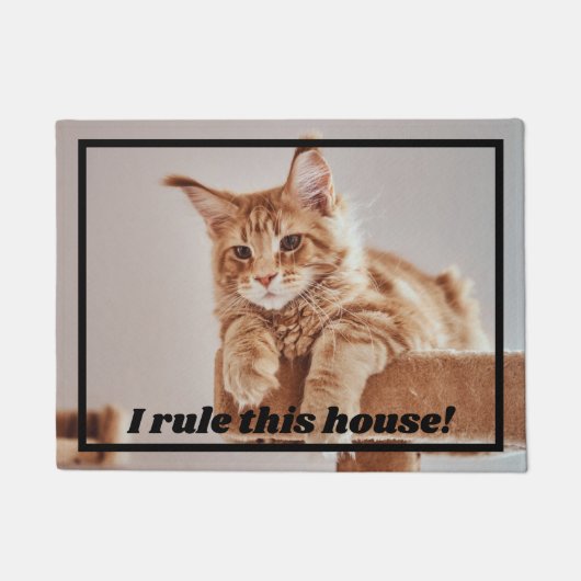 Ik regel dit Huis grappige foto van een aangepast Deurmat (Voorkant)