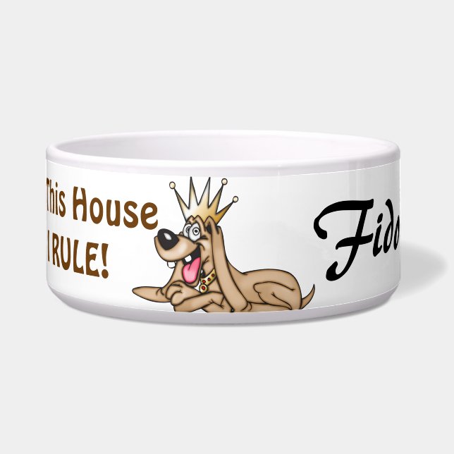 Ik regel Gepersonaliseerd Dog Bowls Voerbakje (Voorkant)