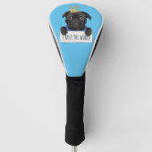 Ik regel het World Pug Golfheadcover (Voorkant)