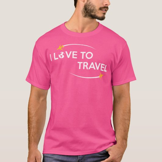 Ik reis graag naar Shirt (Voorkant)