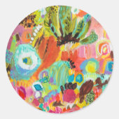 Ik reis graag ronde sticker (Voorkant)