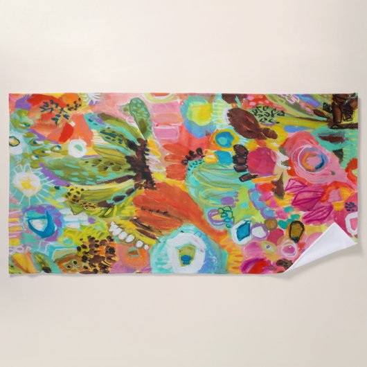 Ik reis graag strandlaken (Voorkant)