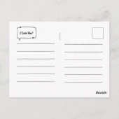 Ik reis... met mijn boeken! briefkaart (Achterkant)