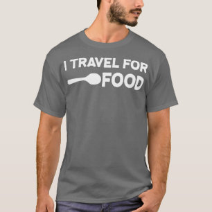 Ik reis naar Slogan Fun Gift Blogger voor voedselp T-shirt