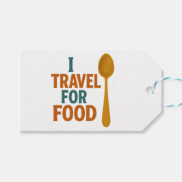 Ik reis voor eten -  lepelavontuur cadeaulabel