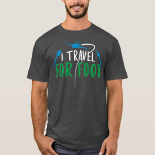 Ik reis voor voedselliefhebbers blogger t-shirt