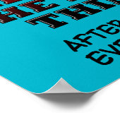 Ik reken op het juiste Poster. Poster (Hoek)